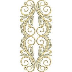 Embroidery Design Golden Arabesques 44