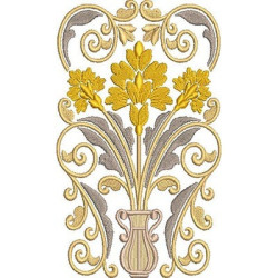 Embroidery Design Golden Arabesques 48