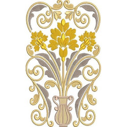 Embroidery Design Golden Arabesques 47