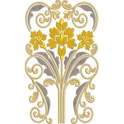 Embroidery Design Golden Arabesques 49