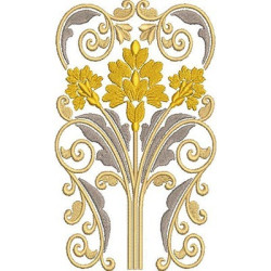 Embroidery Design Golden Arabesques 30