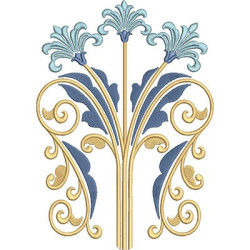 Embroidery Design Golden Arabesques 34