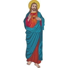 Embroidery Design Sacred Heart Of Jesus 35 Cm..