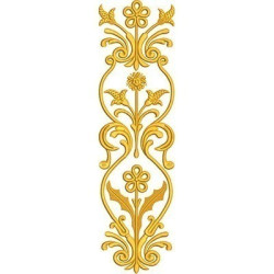 Embroidery Design Golden Arabesques 55