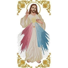 Embroidery Design Jesus Of Divine Mercy..