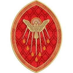 Embroidery Design Divine Holy Spirit In Frame 28 Cm