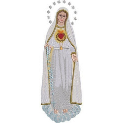 Embroidery Design Our Lady Of The Broken Heart 29 Cm