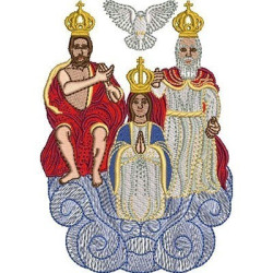 Embroidery Design Divine Eternal Father 14 Cm