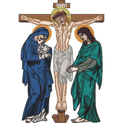 Embroidery Design Jesus Crucified Via Crucis