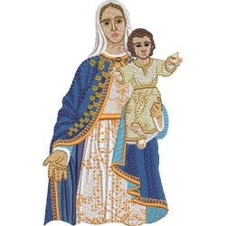 Embroidery Design Our Lady Of The Abbey Bust