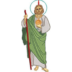 Embroidery Design Saint Judas Tadeu With 12 Cm