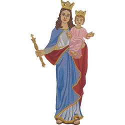 Diseño Para Bordado Nuestra Señora Auxiliadora 32 Cm