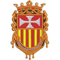 Diseño Para Bordado Escudo Carmelitas 10 Cm