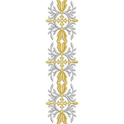 Embroidery Design Arabesques With Crosses 28 Cm