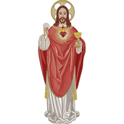 Matriz De Bordado Cristo Sacerdote 26 Cm