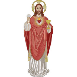 Matriz De Bordado Cristo Sacerdote 36 Cm