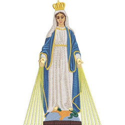 Embroidery Design Our Lady Of Graces 18 Cm