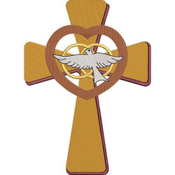 Embroidery Design Cross Good News