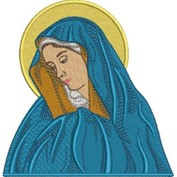 Embroidery Design Our Lady Of Sorrows 14 Cm