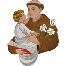 Embroidery Design Saint Anthony 25 Cm