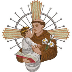 Embroidery Design Saint Anthony 20 Cm