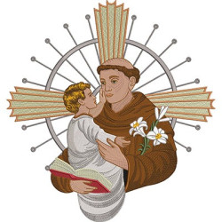 Embroidery Design Saint Anthony 35 Cm