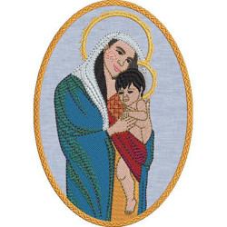 Diseño Para Bordado Medalla Nuestra Señora Del Pantanal