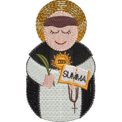 Embroidery Design Cute St. Thomas Aquinas Cute