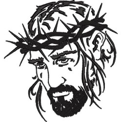 Diseño Para Bordado Jesús Crucificado