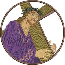 Embroidery Design Medal Of Jesus ​​crucified