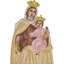 Embroidery Design Our Lady Of Carmel 13 Cm