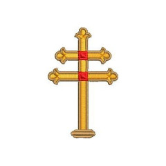 Embroidery Design Maronite Cross 7 Cm..