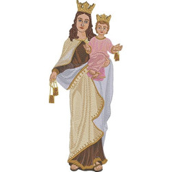 Embroidery Design Our Lady Of Mount Carmel 36 Cm