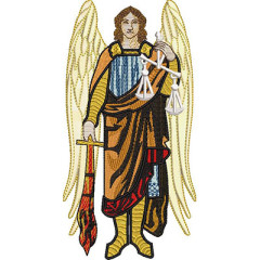 Embroidery Design Saint Michael The Archangel 20 Cm..