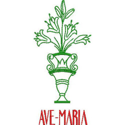 Matriz De Bordadoave Maria