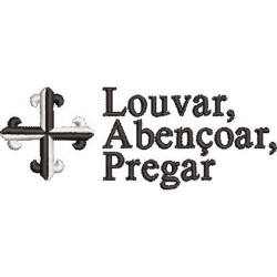 Matriz De Bordado Louvar, Abençoar, Pregar