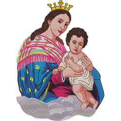 Embroidery Design Virgin Of Refuge