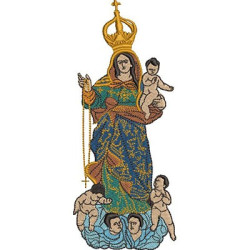 Matriz De Bordado Nossa Senhora Do Rosário 18 Cm