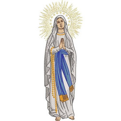 Matriz De Bordado Nossa Senhora De Lourdes 20 Cm