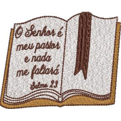 Matriz De Bordado Senhor É Meu Pastor Bíblia..