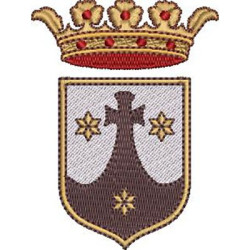 Matriz De Bordado Escudo Carmelitas 8 Cm