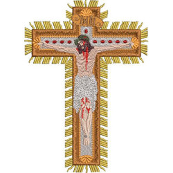 Embroidery Design Jesus Crucified 15 Cm