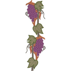 Embroidery Design 26 Cm Grapes Bunches