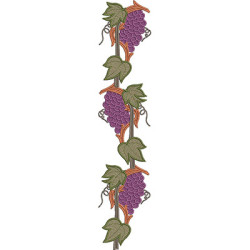 Embroidery Design 35 Cm Grapes Bunches