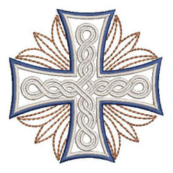 Embroidery Design Decorated Cross 306