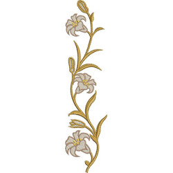 Embroidery Design Bouquets Of Lilies 30 Cm