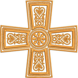 Embroidery Design Decorated Cross 307