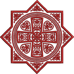 Embroidery Design Decorated Cross 308