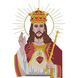 Embroidery Design Christ The King 30 Cm