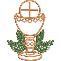 Embroidery Design Chalice With Branches